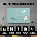 Aqua Marine (Premium) Glass Writing Board - Keeps Work Organized - Image 4