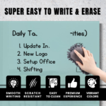 Aqua Marine (Premium) Glass Writing Board - Keeps Work Organized - Image 8